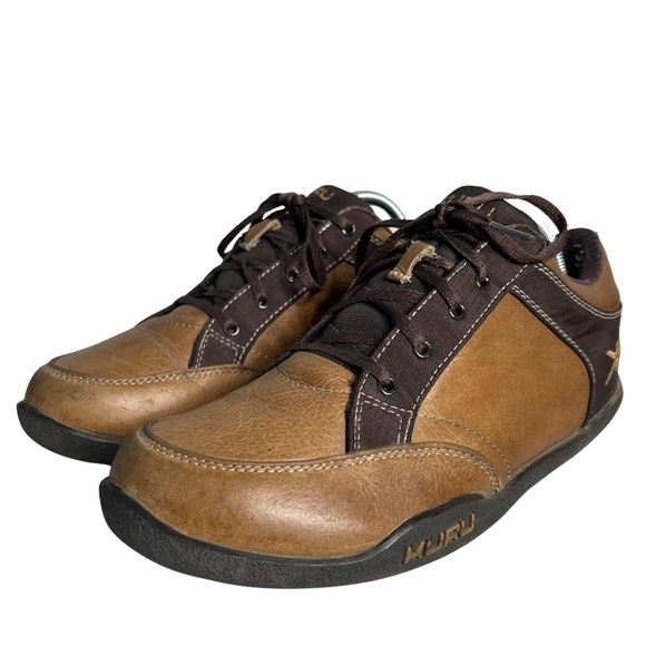 Kuru Pika Men’s Brown Leather Lace Up Sneakers Plantar Fasciitas Size 11 - Picture 10 of 10